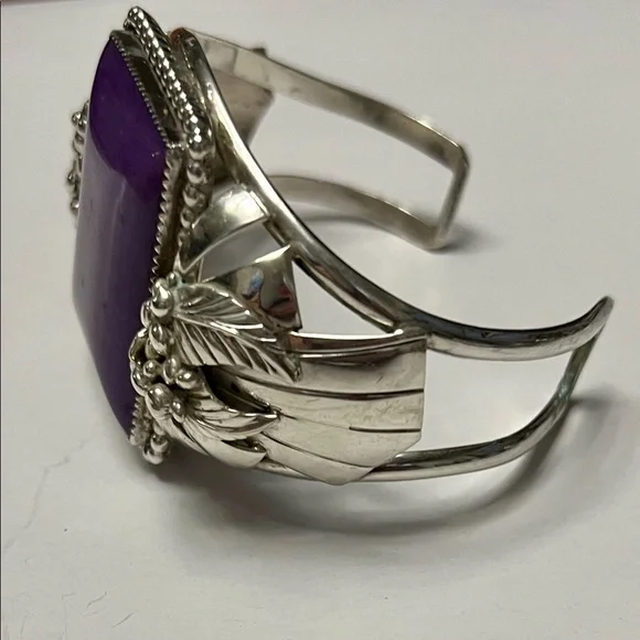 Unique Estate Vintage One of a kind Sterling Silver Cuff Bracelet
